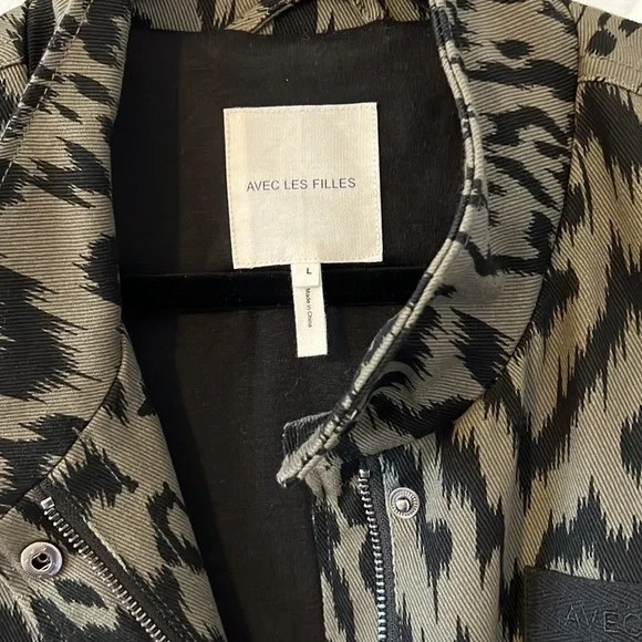 Avec Les Filles Cotton Twill Cargo jacket - Picture 2 of 9